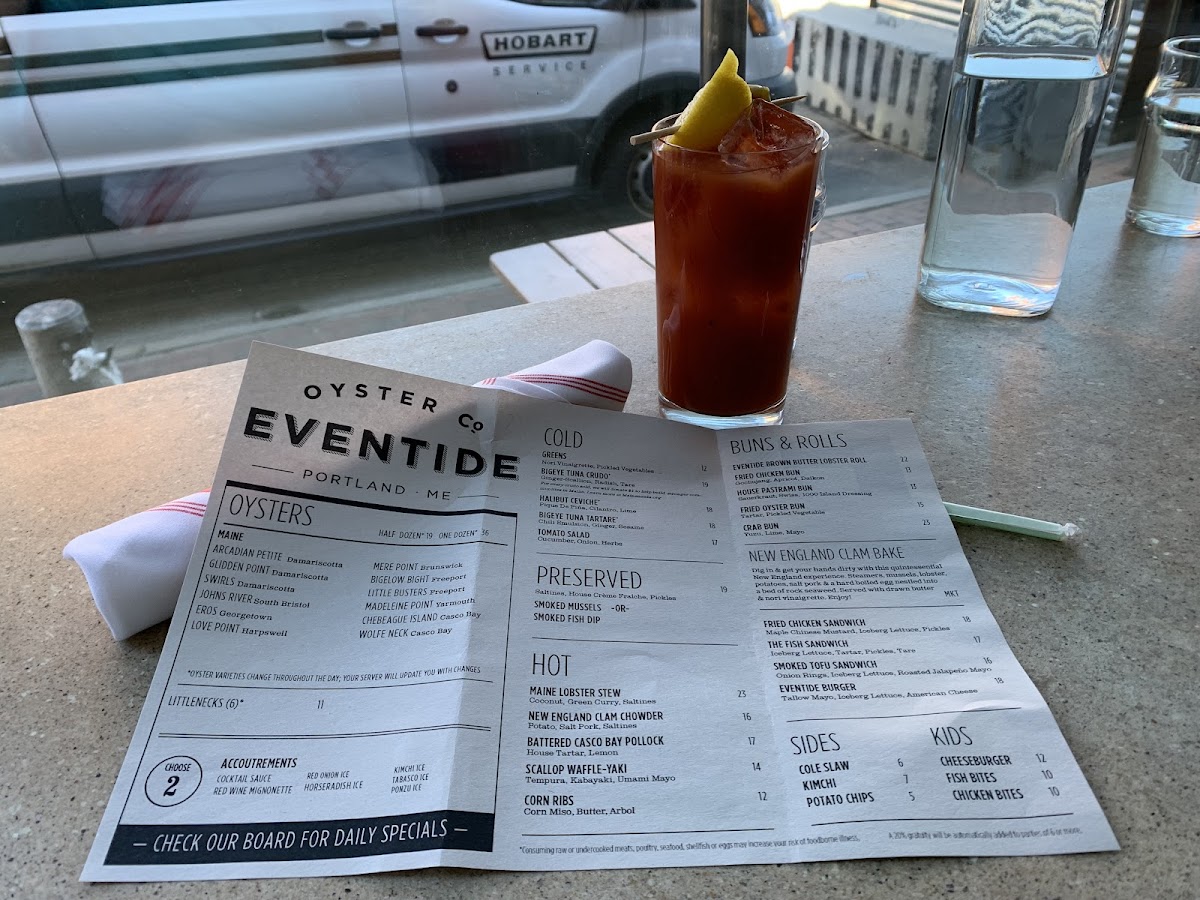 Menu Eventide Oyster Co.-7